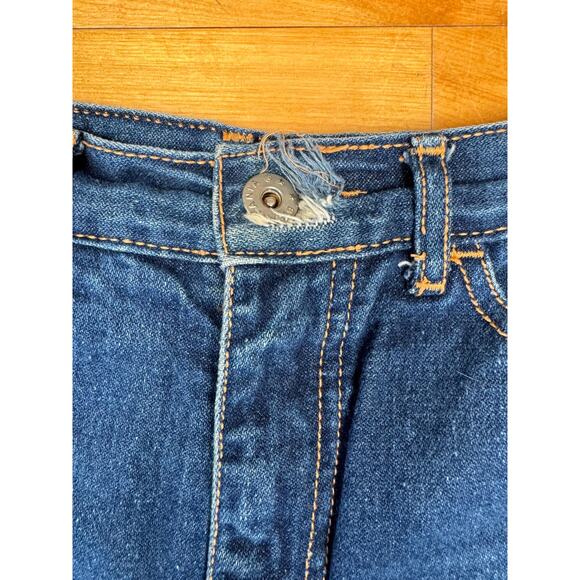 Vintage Jean Shorts, Brittania Cutoffs Medium Dark Wash, W27", USA 80s 90s Denim - Picture 6 of 9